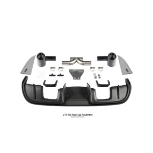 For Porsche 718 982 GT4 RS Style Rear Diffuser w/ Exhaust Tips–Direct Fit 17-26