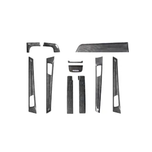 Carbon Fiber Interior Trim Kit For Panamera 971 – 11-Pcs Replacement Set 2017-23